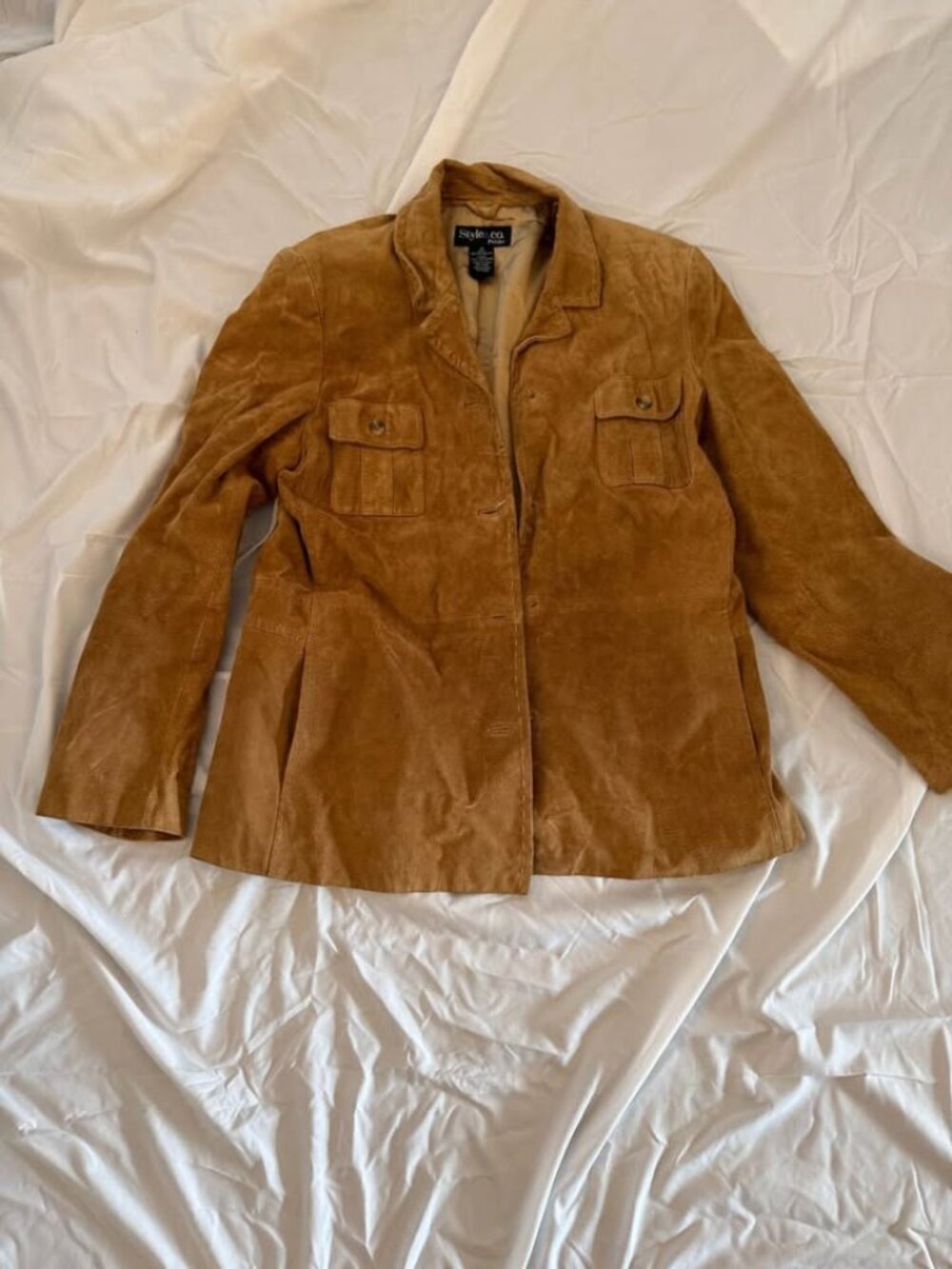 Vintage Style & Co - Genuine Leather Suede Jacket - M